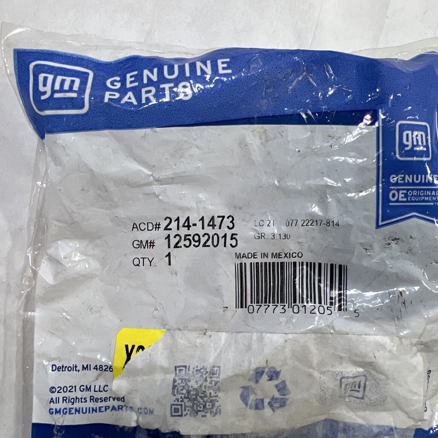 Genuine OEM GM ACDelco Verano Vapor Canister Valve 2006-2016 2141473