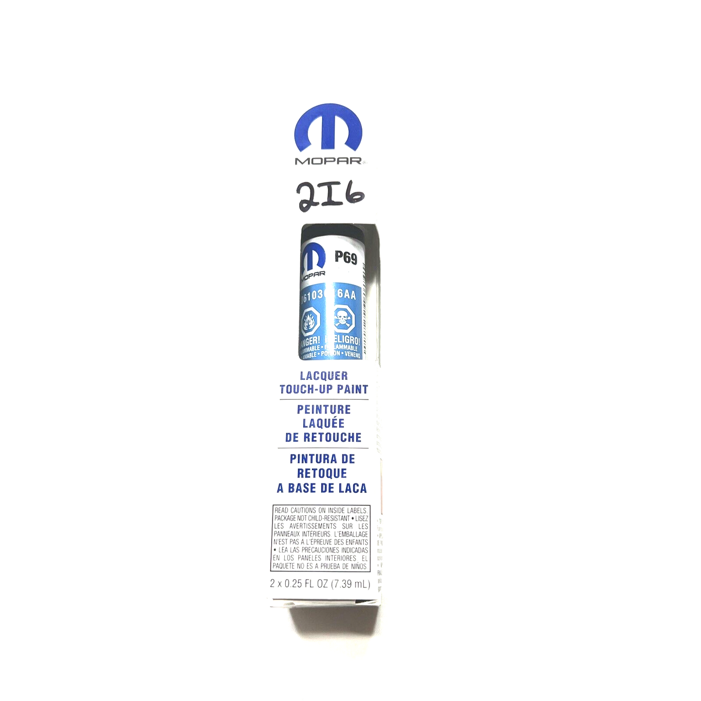 New OEM Genuine Mopar Touch Up Brush Paint Pen & Clear Coat 7.39ml 6103016AA
