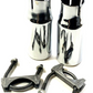 New Chrome Exhaust Extension Tips for Ford Fusion 2003-2009 3D Carbon 691223