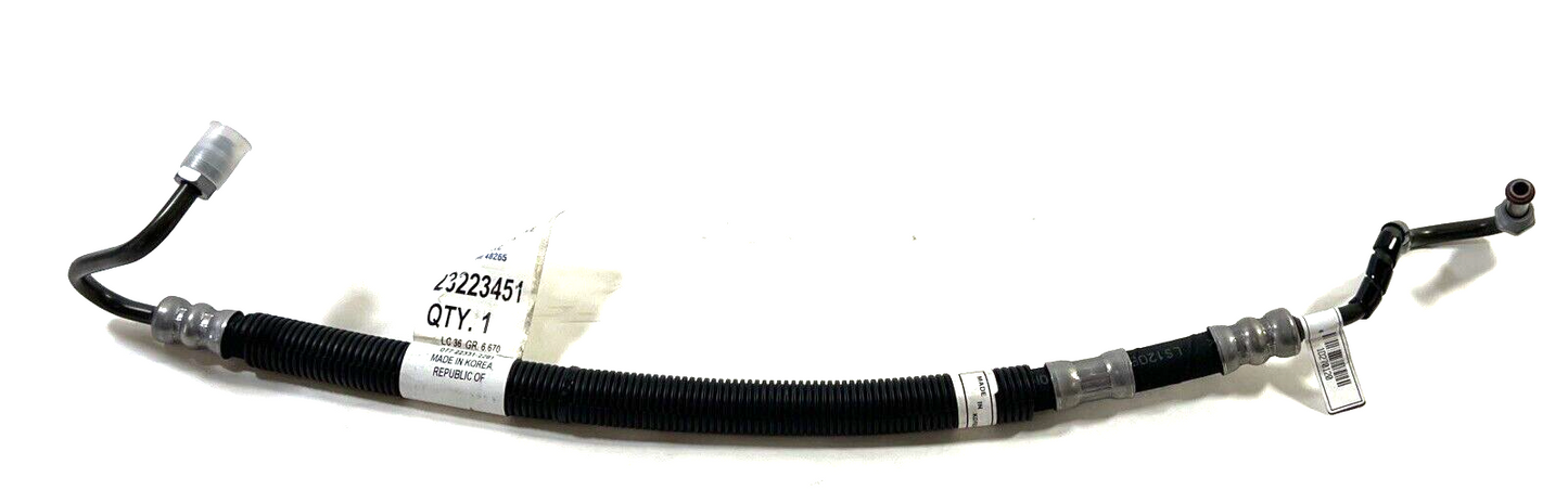 Genuine OEM GM Terrain Power Steering Gear Inlet Hose 2011-2017 23223451
