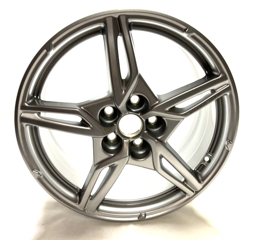New OEM GM Chevy Corvette Stingray 19x8.5 Aluminum Front Wheel Silver 84785086