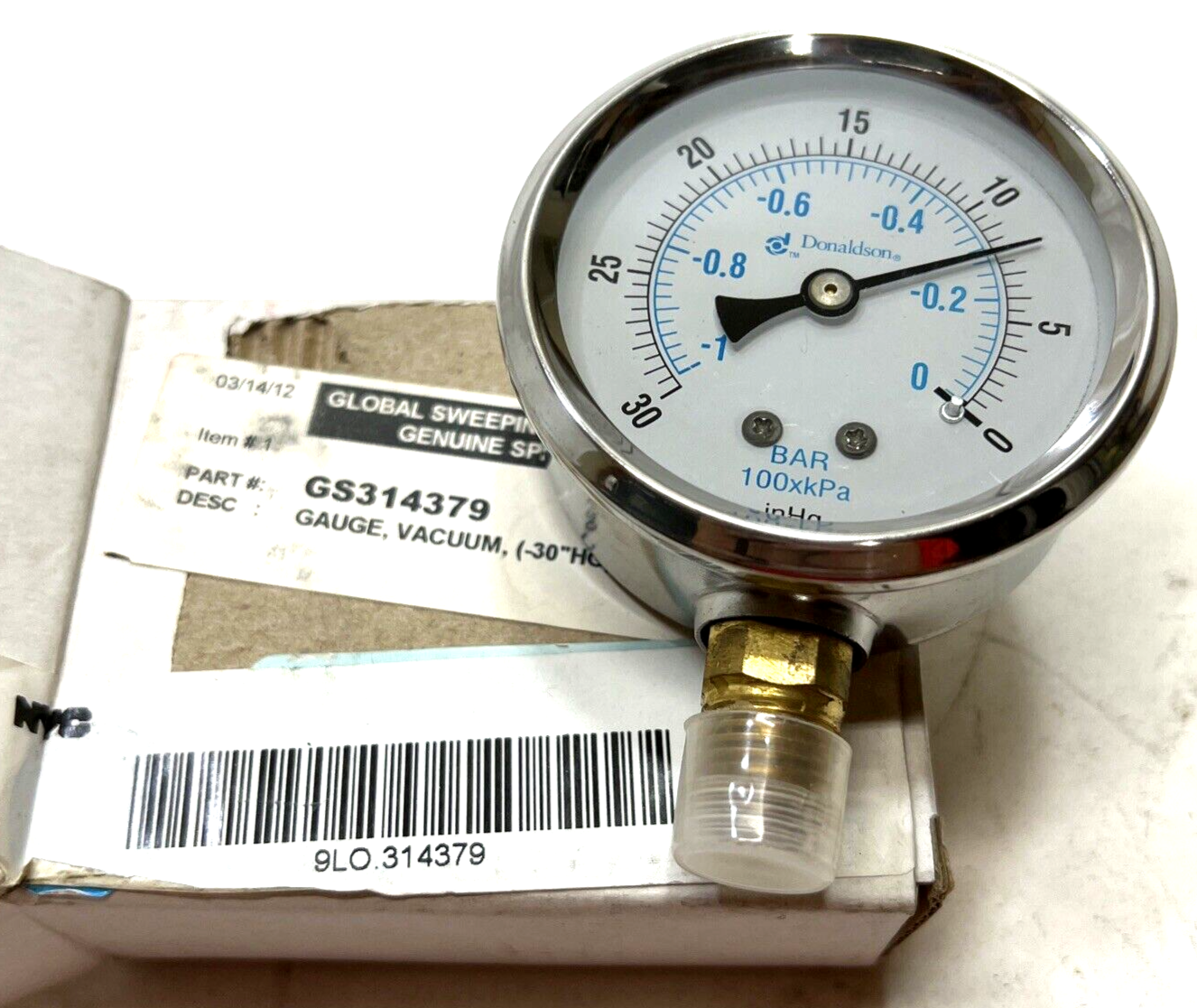 New Genuine Global Sweeping Solutions Vacuum Gauge GS314379