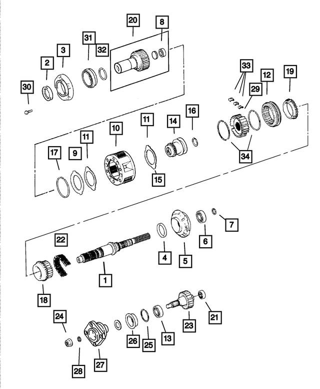 NEW Genuine OEM Mopar Crown Automotive Front Output Shaft Seal 2001-2006 4798112