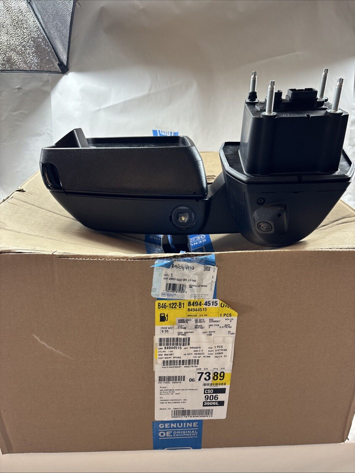 Genuine OEM GM Silverado Sierra 2500HD Tow Mirror Driver Side 2020-2023 84944515