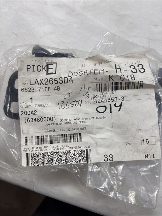 Genuine OEM Mopar Jeep Cherokee Hood Latch 2014-2023 68237158AB