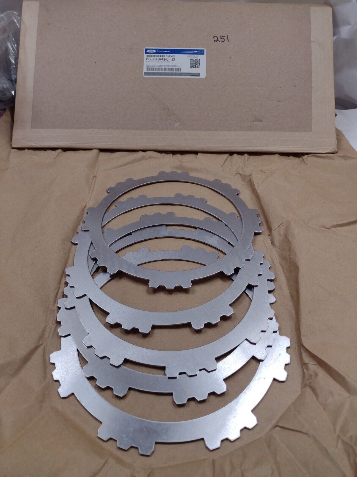 Genuine OEM Lot Of 5  Ford Transmission Clutch Friction Plate BC3Z-7B442-D