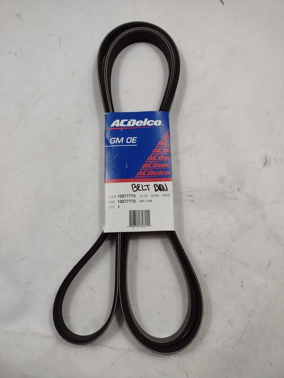 Genuine OEM GM Chevy Impala V-Ribbed Serpentine Belt 2006-2011 12577770