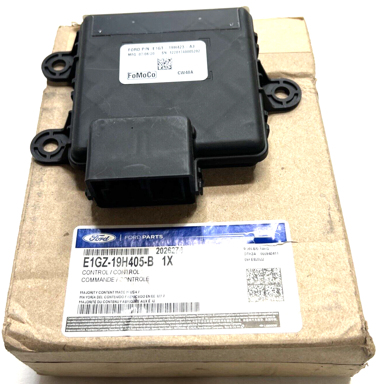 New OEM Genuine Ford Edge 2015-2022 Front Control Module E1GZ19H405B