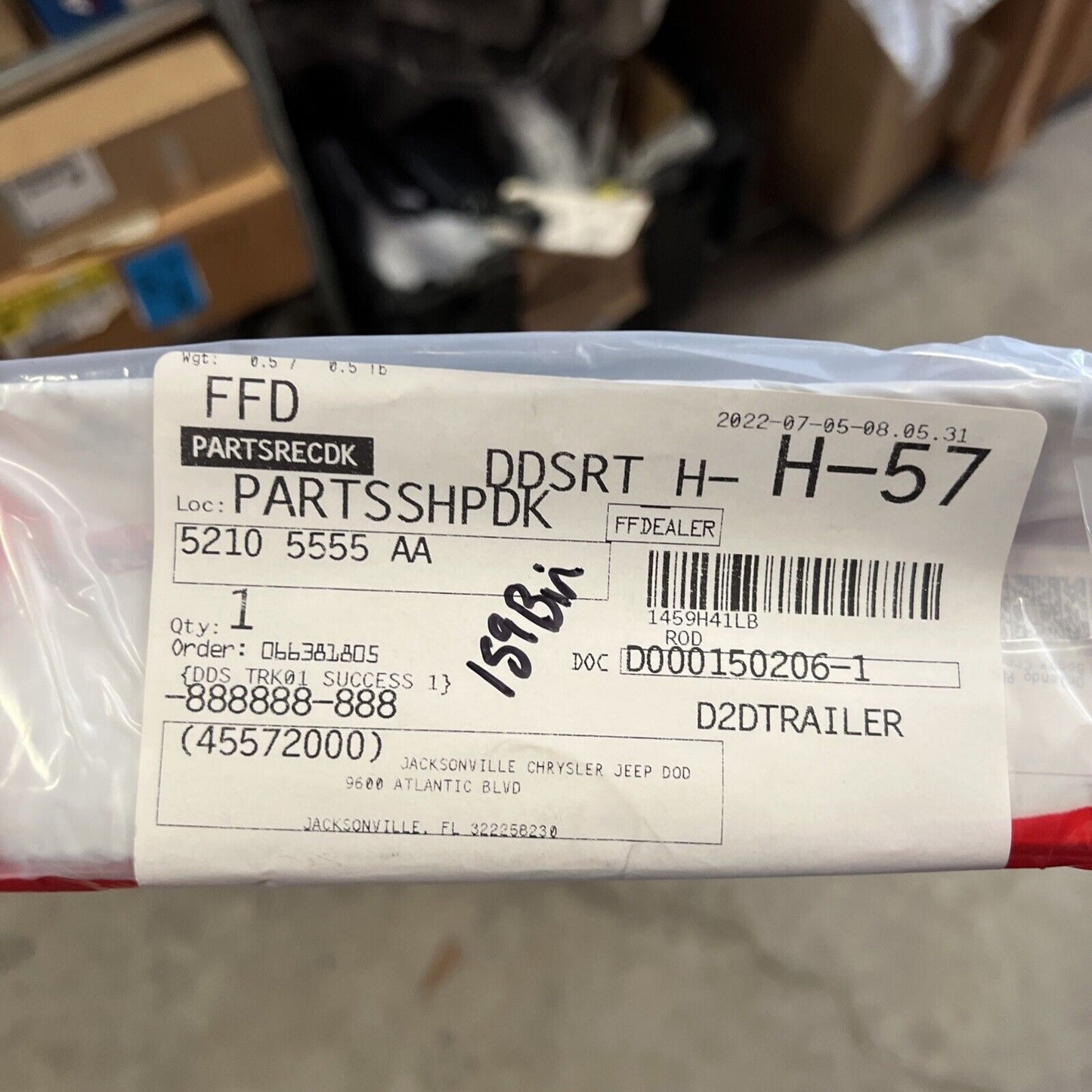 New OEM Genuine Mopar Gear Shift Control Rod & Grommet Bushings 52105555AA