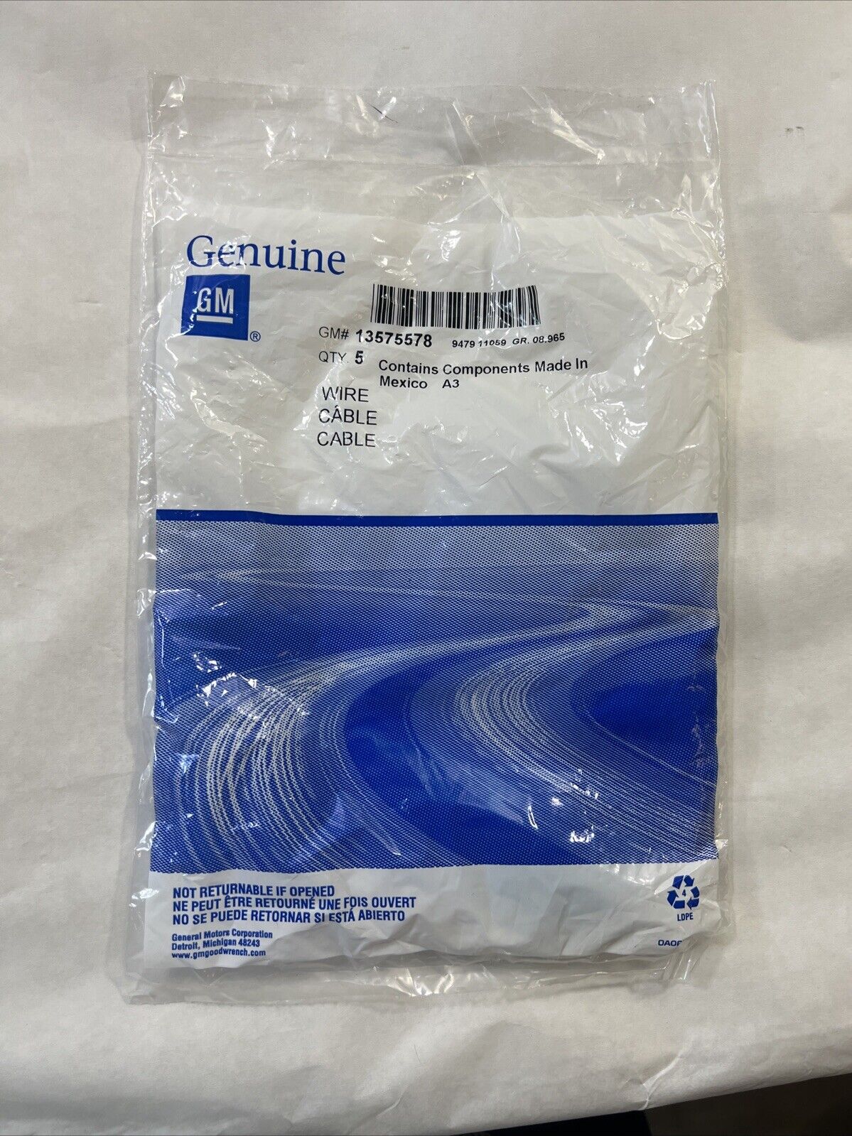 Genuine OEM GM Multi-Purpose Wire Connector 13575578