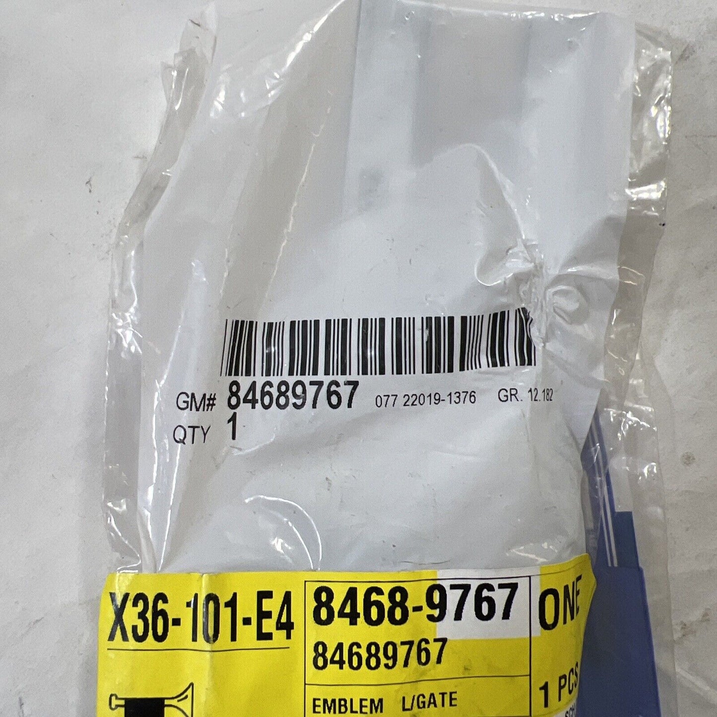 Genuine OEM GM Terrain Rear Lift Gate Exterior Trim Nameplate 2020-2024 84689767