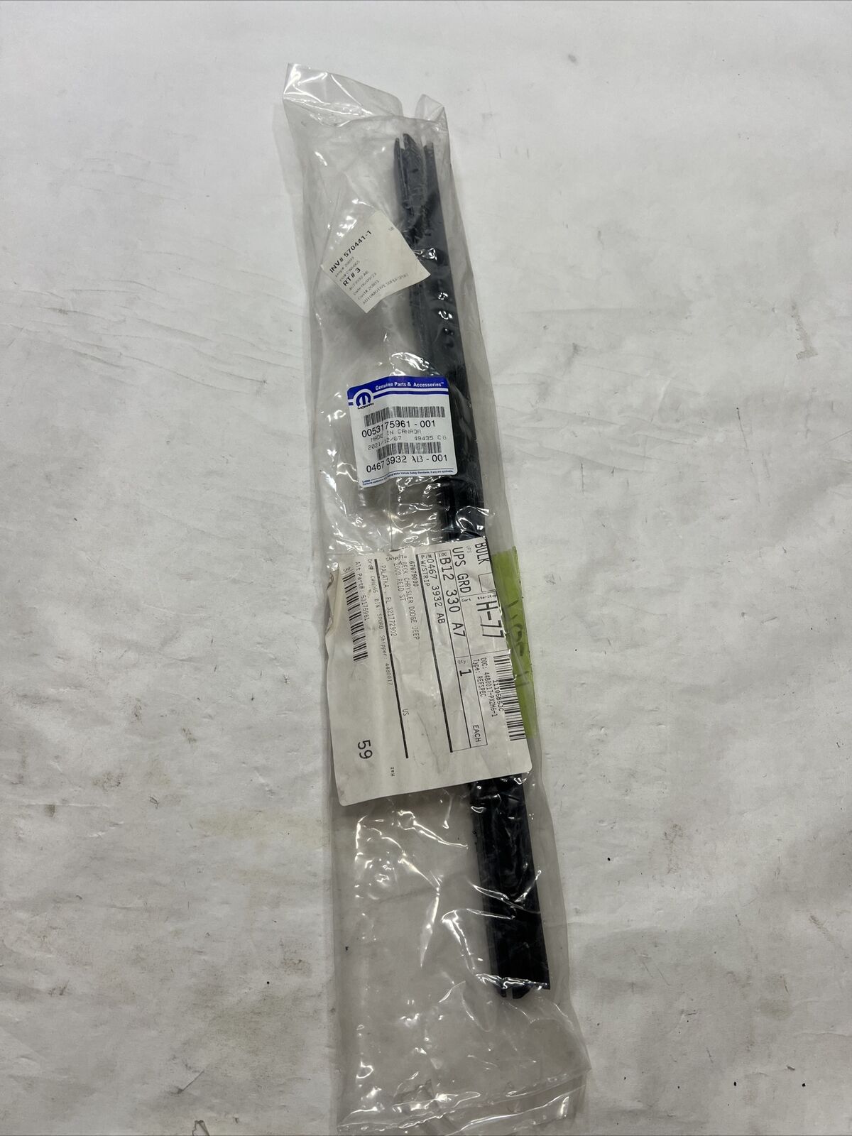 New OEM Genuine Mopar Weatherstrip Wheelhouse 4673932AB