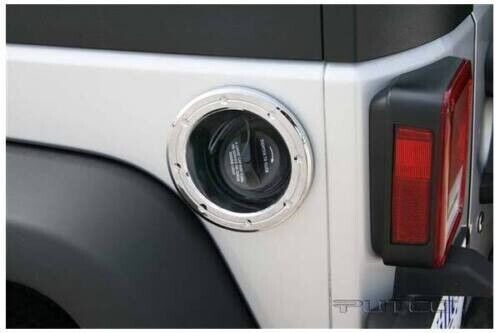 New for Jeep Wrangler JK 2018 Putco 400939 Chrome Gas Cap Cover