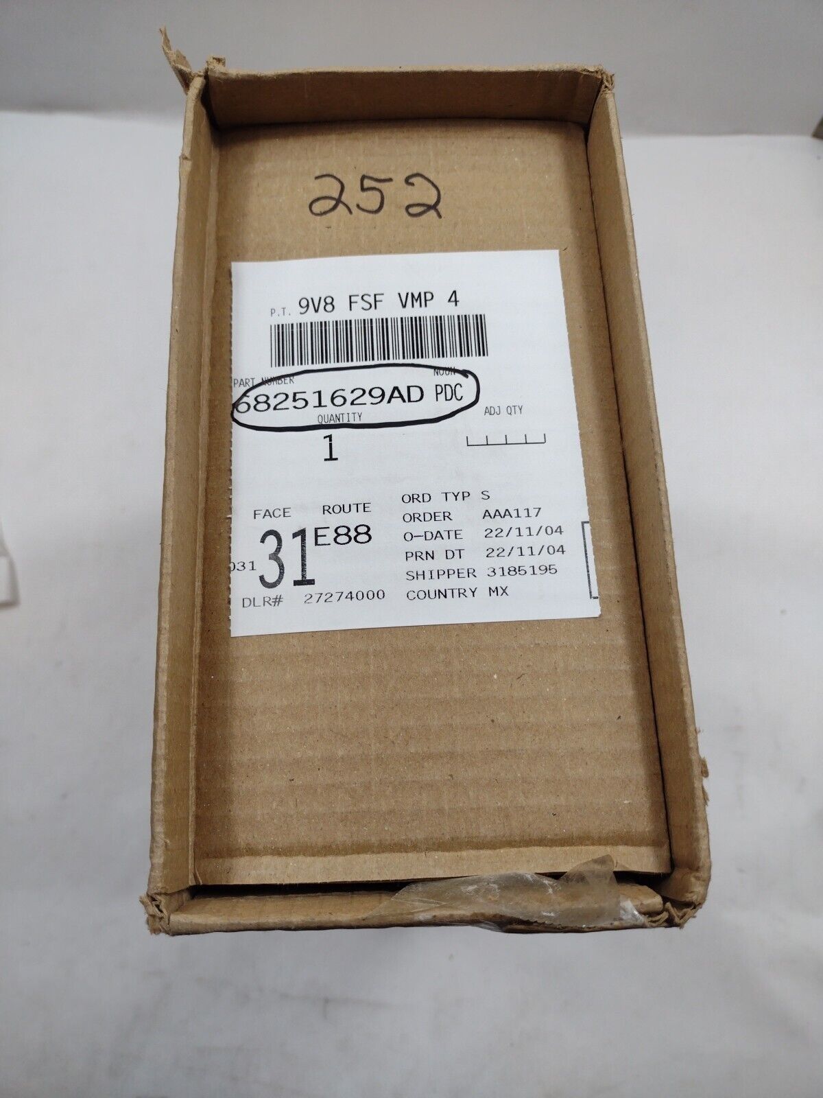 Genuine OEM Mopar Dodge Durango Intelligent Power Distribution Center 68251629AD