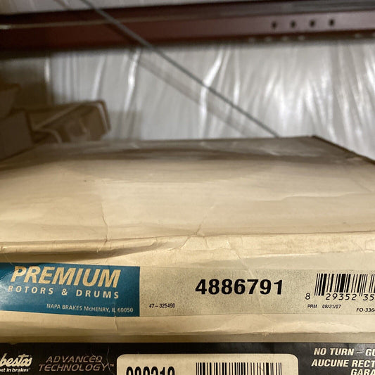 New Napa Disc Brake Rotor Rear 4886791