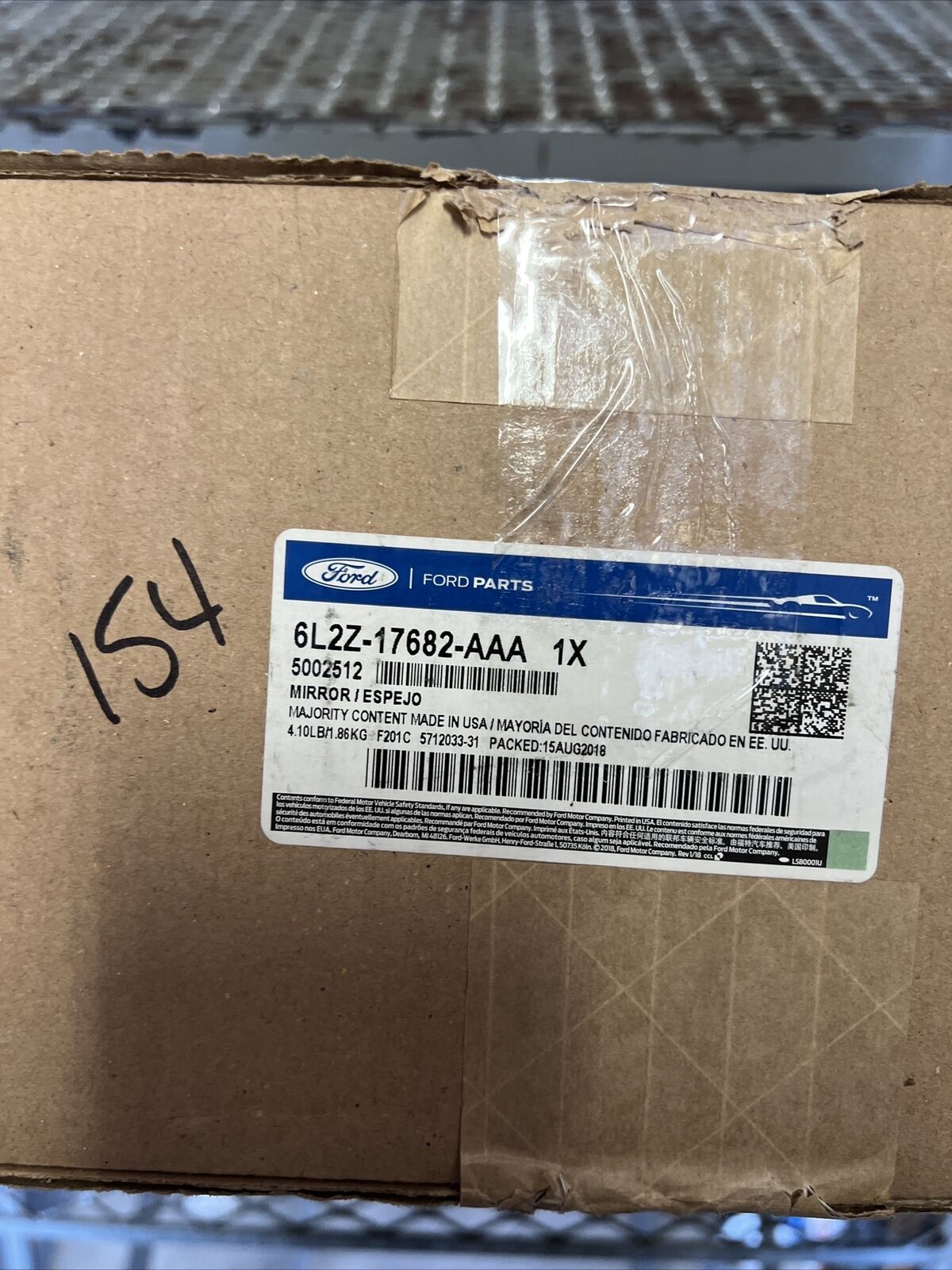 New OEM Genuine Ford Explorer Right Passenger Side Mirror Assembly 6L2Z17682AAA