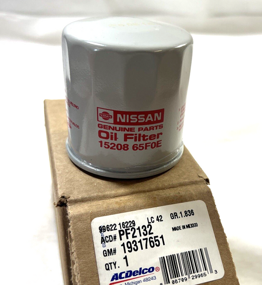 Genuine OEM GM ACDelco Chevrolet Engine Oil Filter 2015-2018 PF2132 19317651