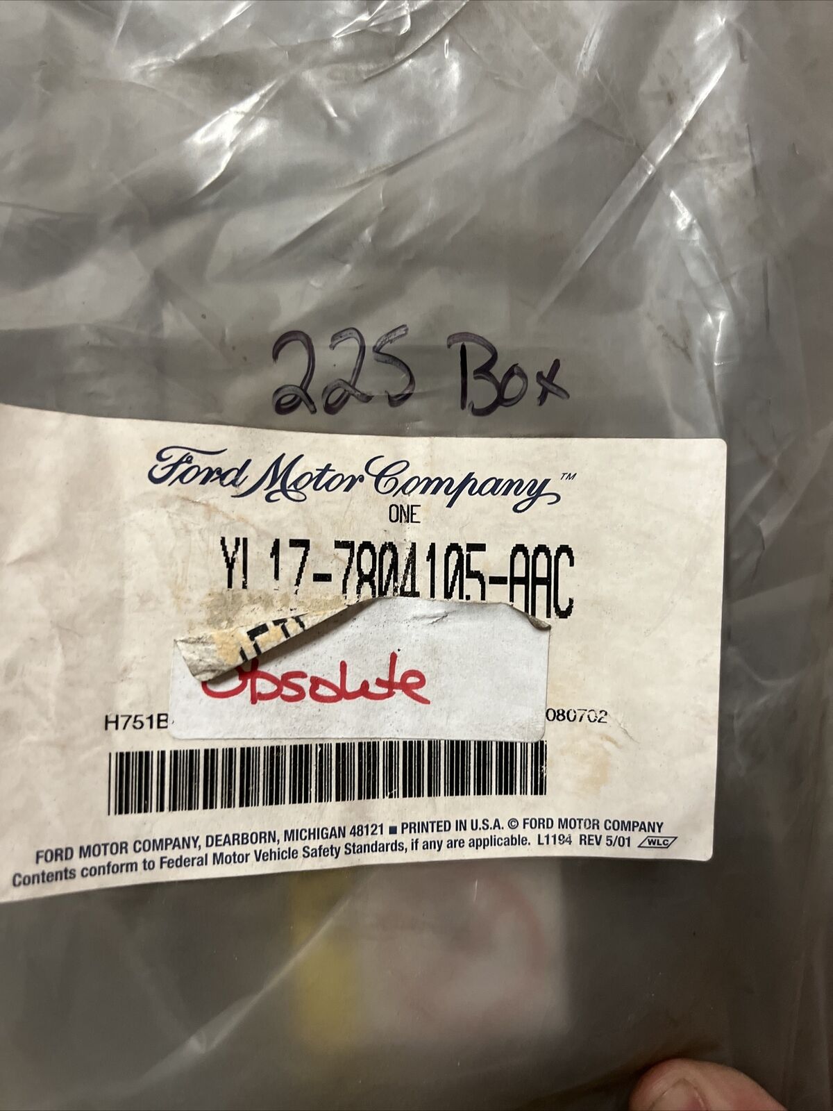 New OEM Ford Expedition Front Left Driver Side Sunvisor 1997-02 YL1Z7804105AAC