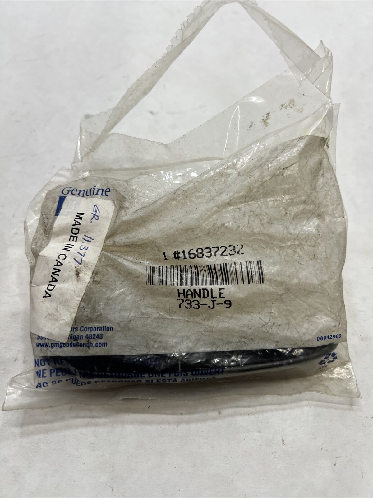 New OEM General Motors Front Right Side Seat Reclining Handle Actuator 16837232