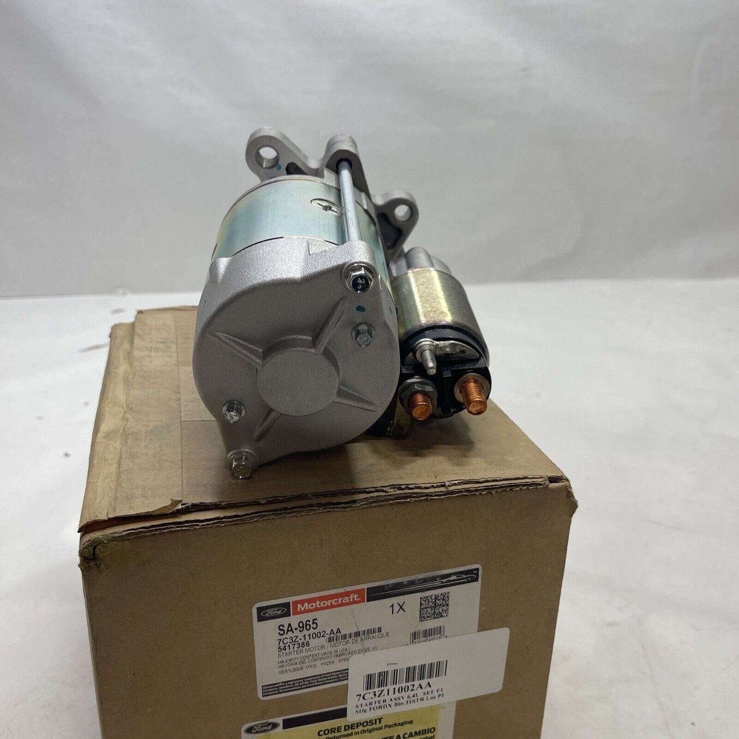 New OEM Genuine Ford F-250 Super Duty 2008-2010 Starter Motor Motorcraft SA965