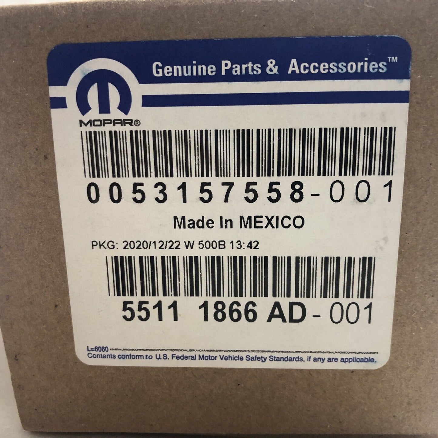 New OEM Mopar Dodge Durango A/C Climate Control Panel 2011-13 55111866AD