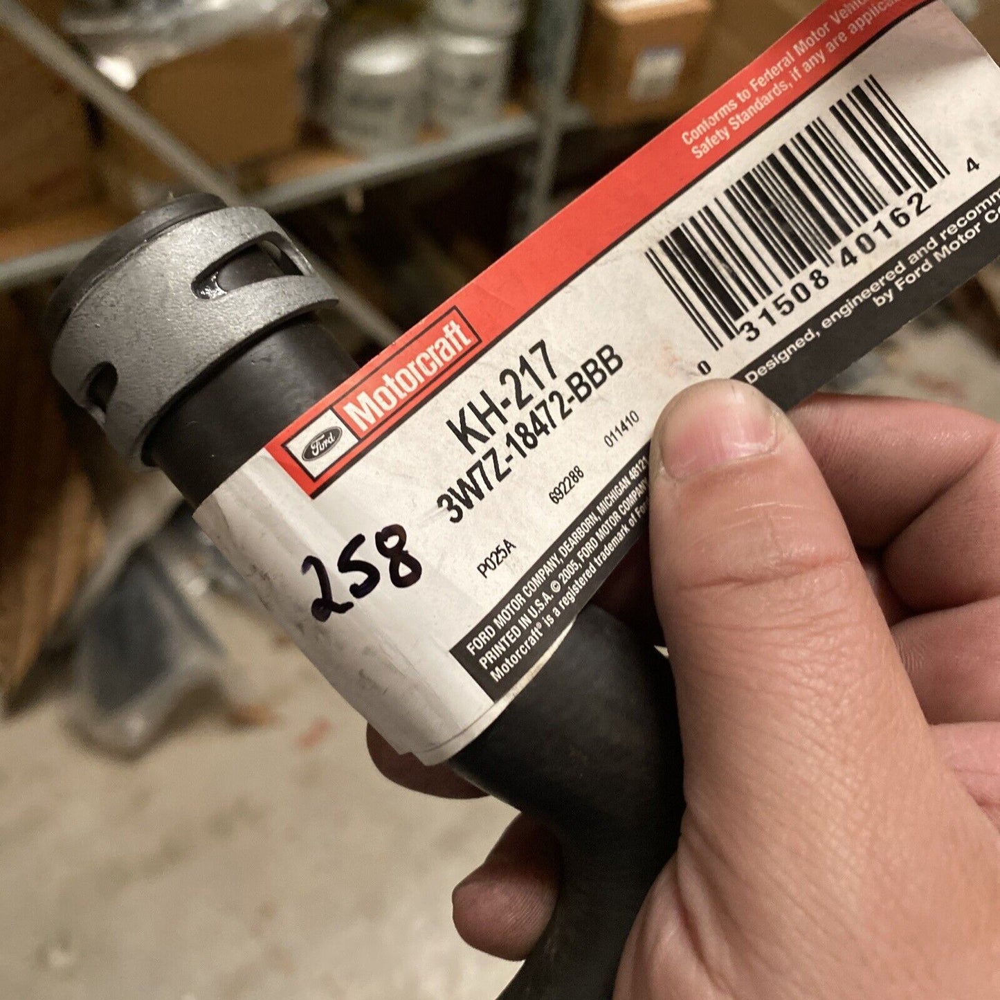 New OEM Ford  HVAC Heater Hose 3W7Z-18472-BBB Motorcraft KH217