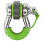 New Green D-Ring Lockers Shackle Isolators for Jeep Wrangler Daystar KU70058FG