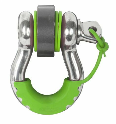 New Green D-Ring Lockers Shackle Isolators for Jeep Wrangler Daystar KU70058FG