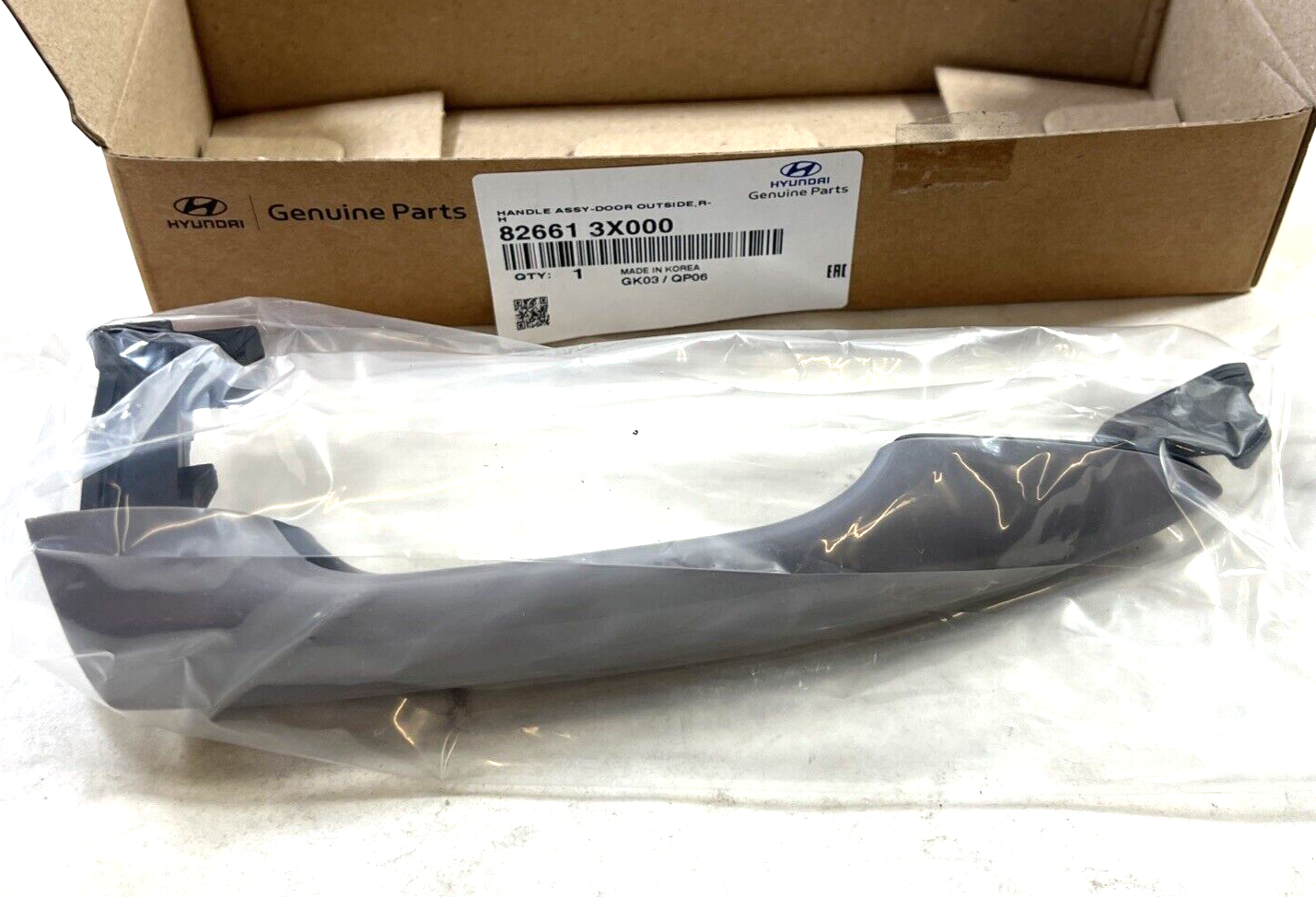 Genuine OEM Hyundai Elantra Right Side Outer Exterior Door Handle 826613X000