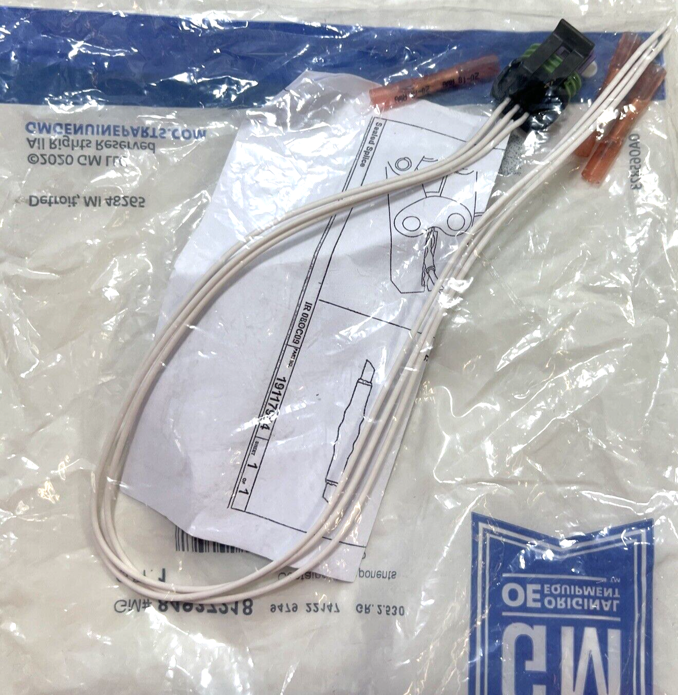Genuine OEM GM Black Engine Wiring Harness Connector Kit 84937218