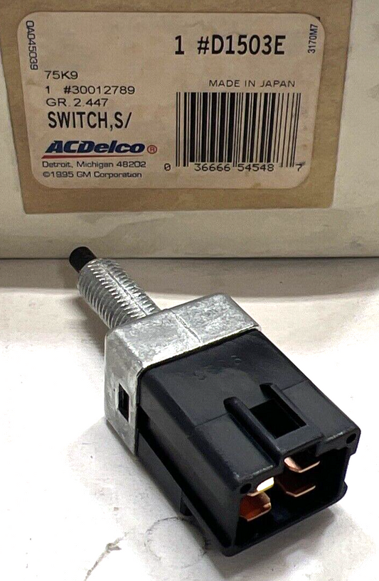 New Genuine Original AC Delco Brake Light Switch D1503E