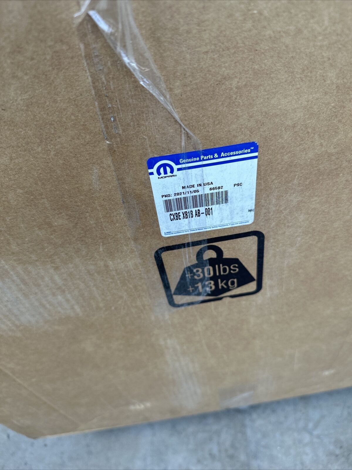 New OEM Genuine Mopar Panel CXBEX81BAB