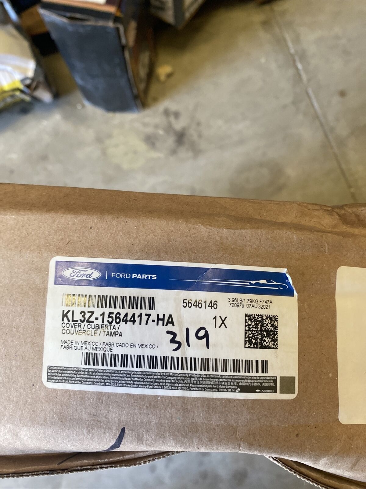 New OEM Genuine Ford Cover Assembly Seat Back KL3Z1564417HA