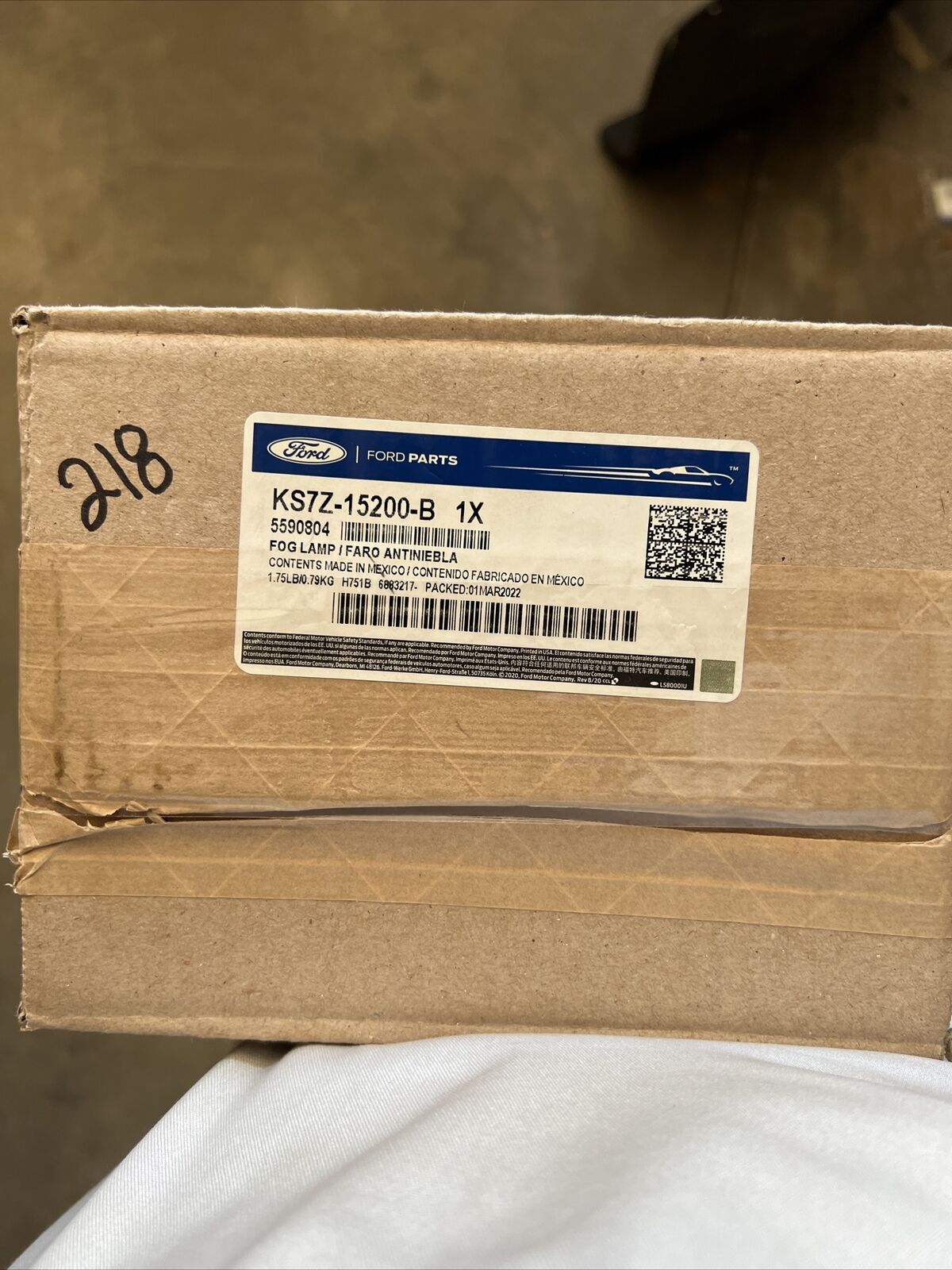 Genuine OEM Ford Fog Lamp Assembly KS7Z15200B