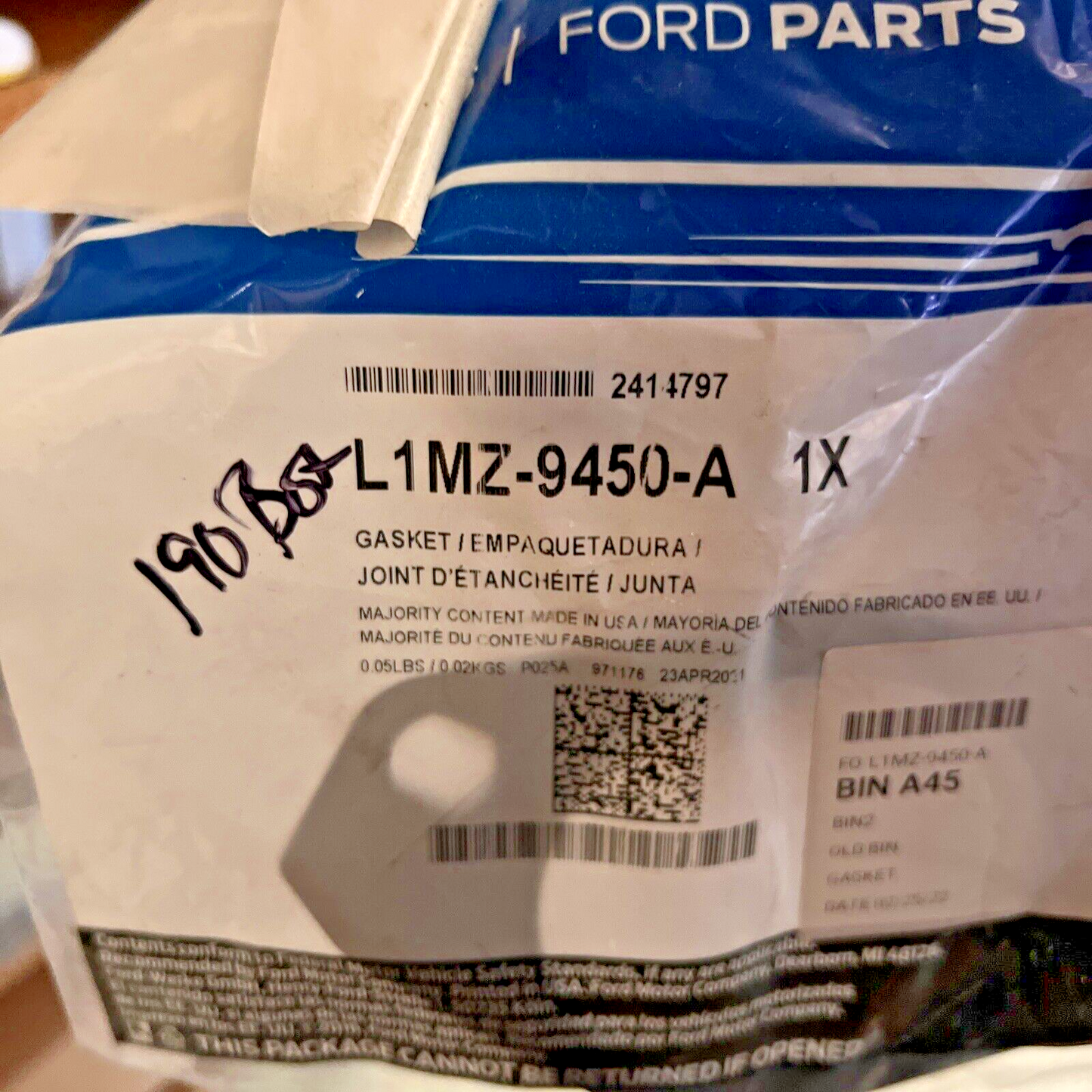 New OEM Genuine Ford Explorer 2020-2023 Converter & Pipe Gasket l1MZ9450A