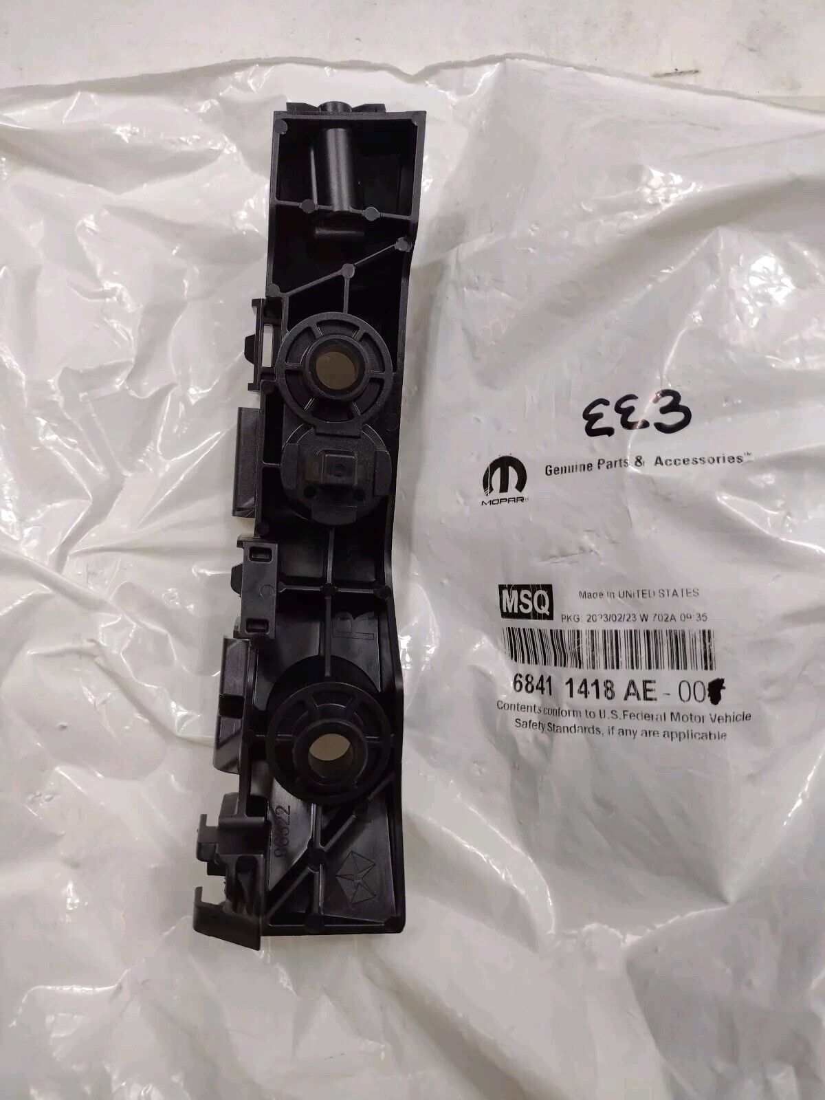 Genuine OEM Mopar Dodge Durango Front Bumper Bracket Right 2014-2025 68411418AE