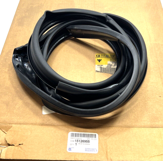 Genuine OEM GM Rainier Right Upper Passenger Side Weather strip 02-09 15126955