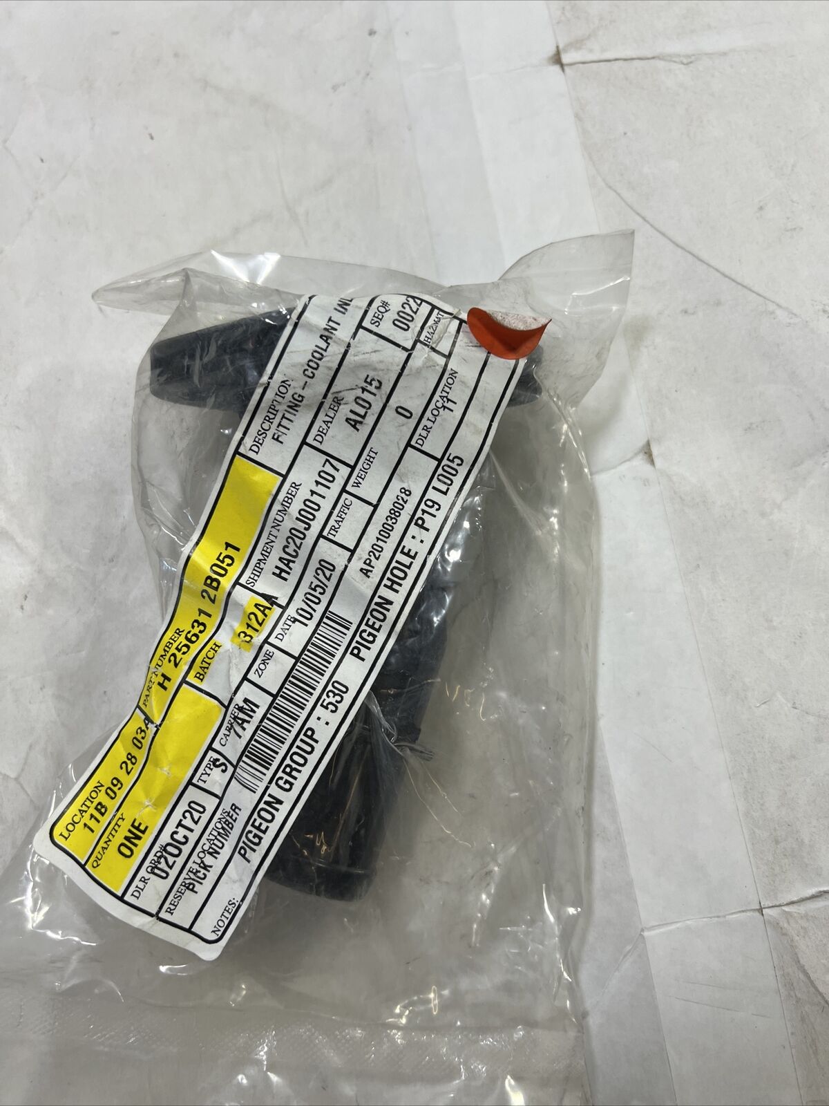 Genuine OEM Hyundai Accent Fitting Coolant Inlet 2011-2017 256312B051