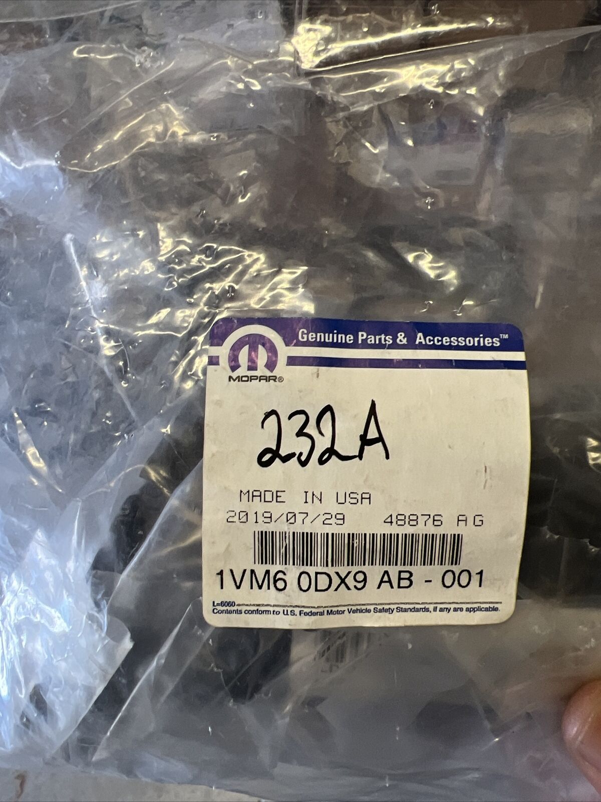 New OEM Genuine Mopar Outer Right Air Conditioning & Heater Outlet 1VM60DX9AB