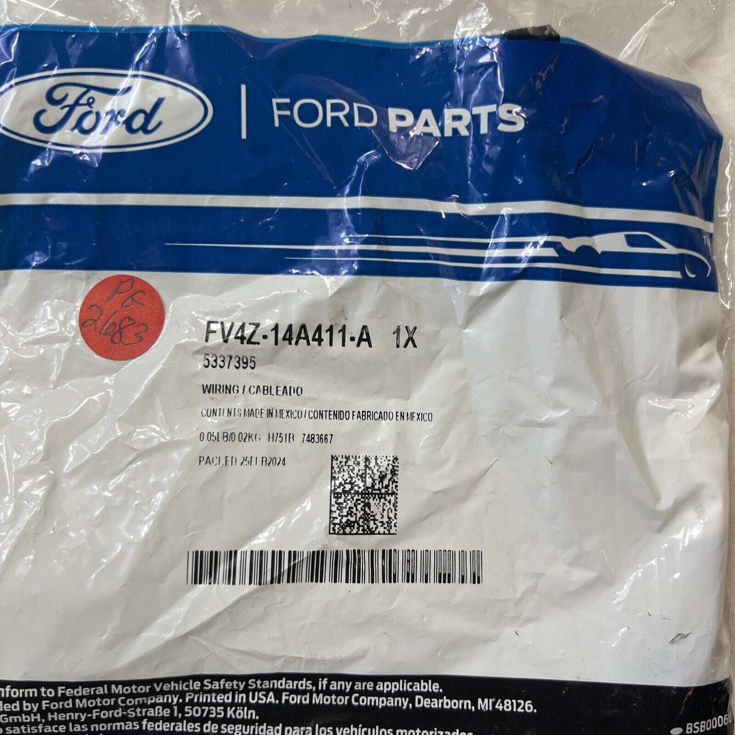 Genuine OEM Ford Lincoln MKC HVAC A/C Evaporator Wire 2015-2019 FV4Z14A411A