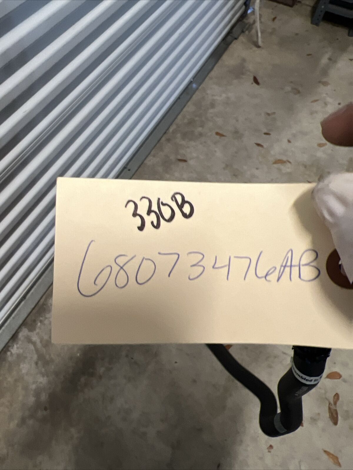 Genuine OEM Mopar Heater Return Hose 68073476AB