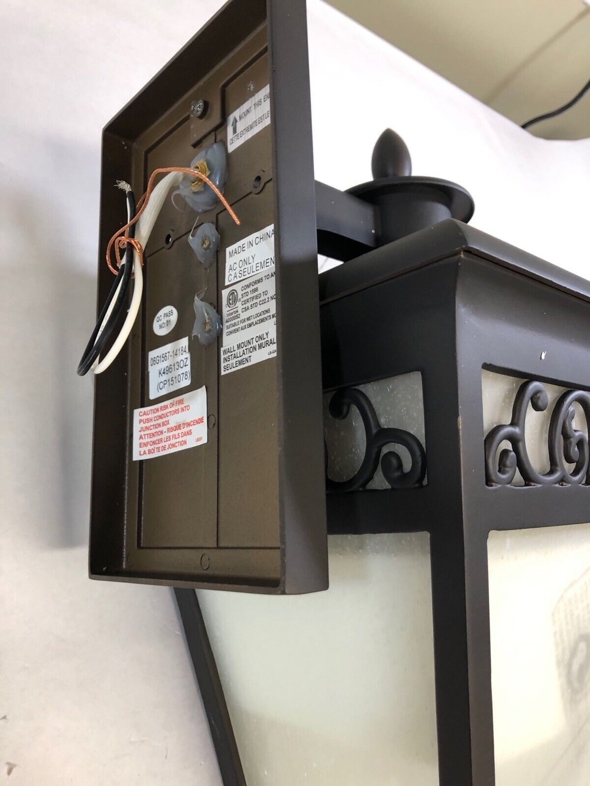 Kichler 49613OZ Park Row 1 Light 20 inch Olde Bronze Outdoor Wall Lantern