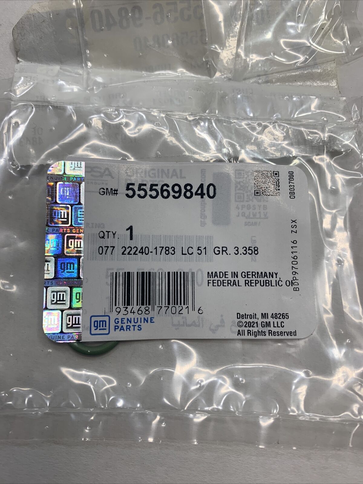 New GM Seal 55569840