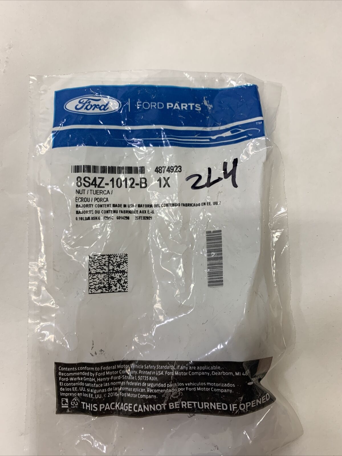 New OEM Ford Fiesta Wheel Nut 2000-2011 8S4Z-1012-B