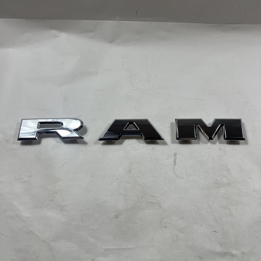 Genuine OEM Mopar Ram 2500 3500 Front Grille "RAM" Emblem Chrome 68358569AA