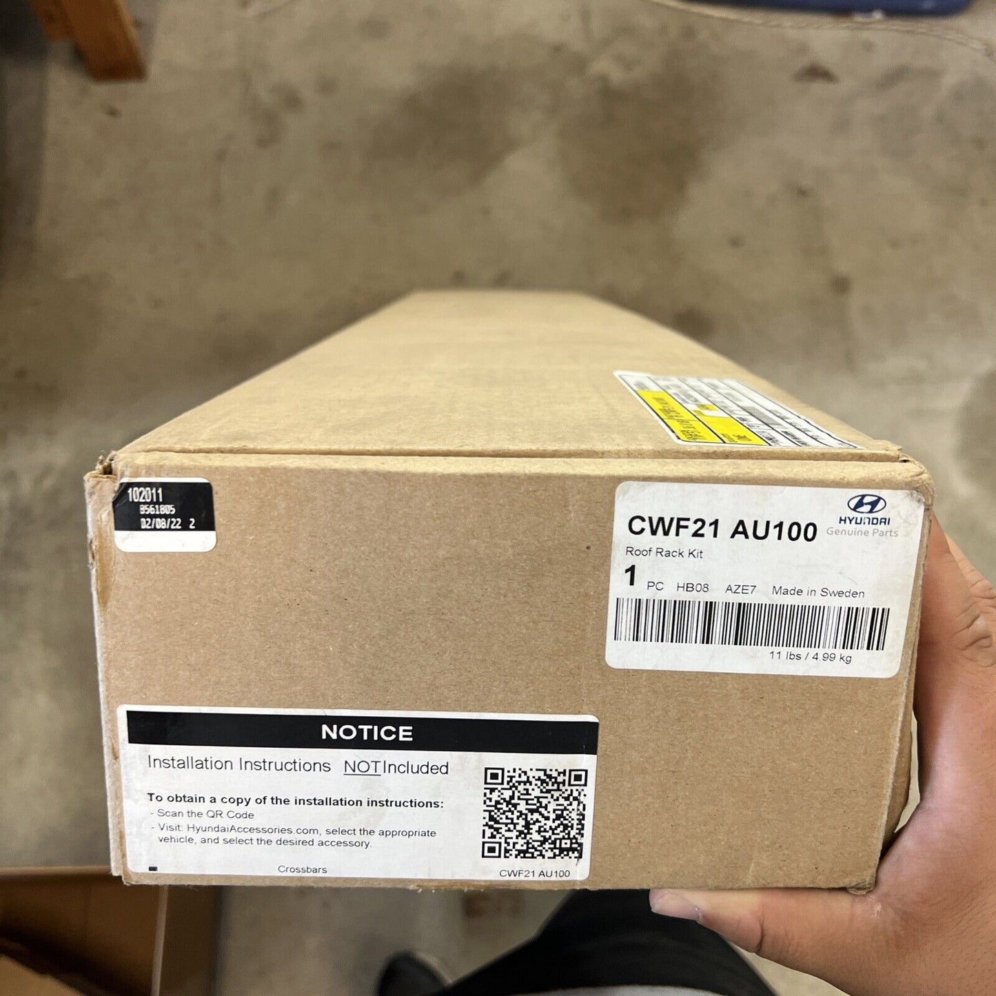 Genuine OEM Hyundai Santa Cruz Roof Crossbars NEW 2021-2023 CWF21AU100