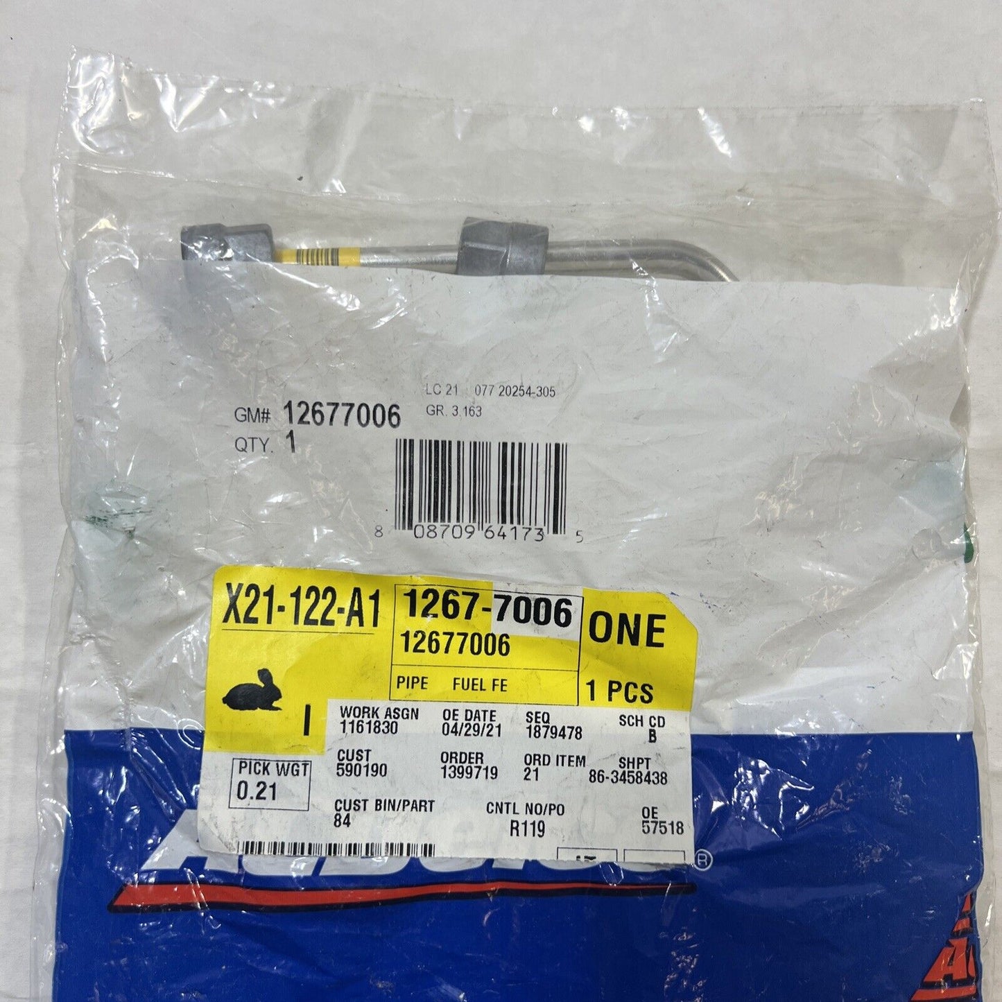 Genuine OEM GM Chevrolet Corvette Express 2500 Fuel Feed Line 2020-2024 12677006