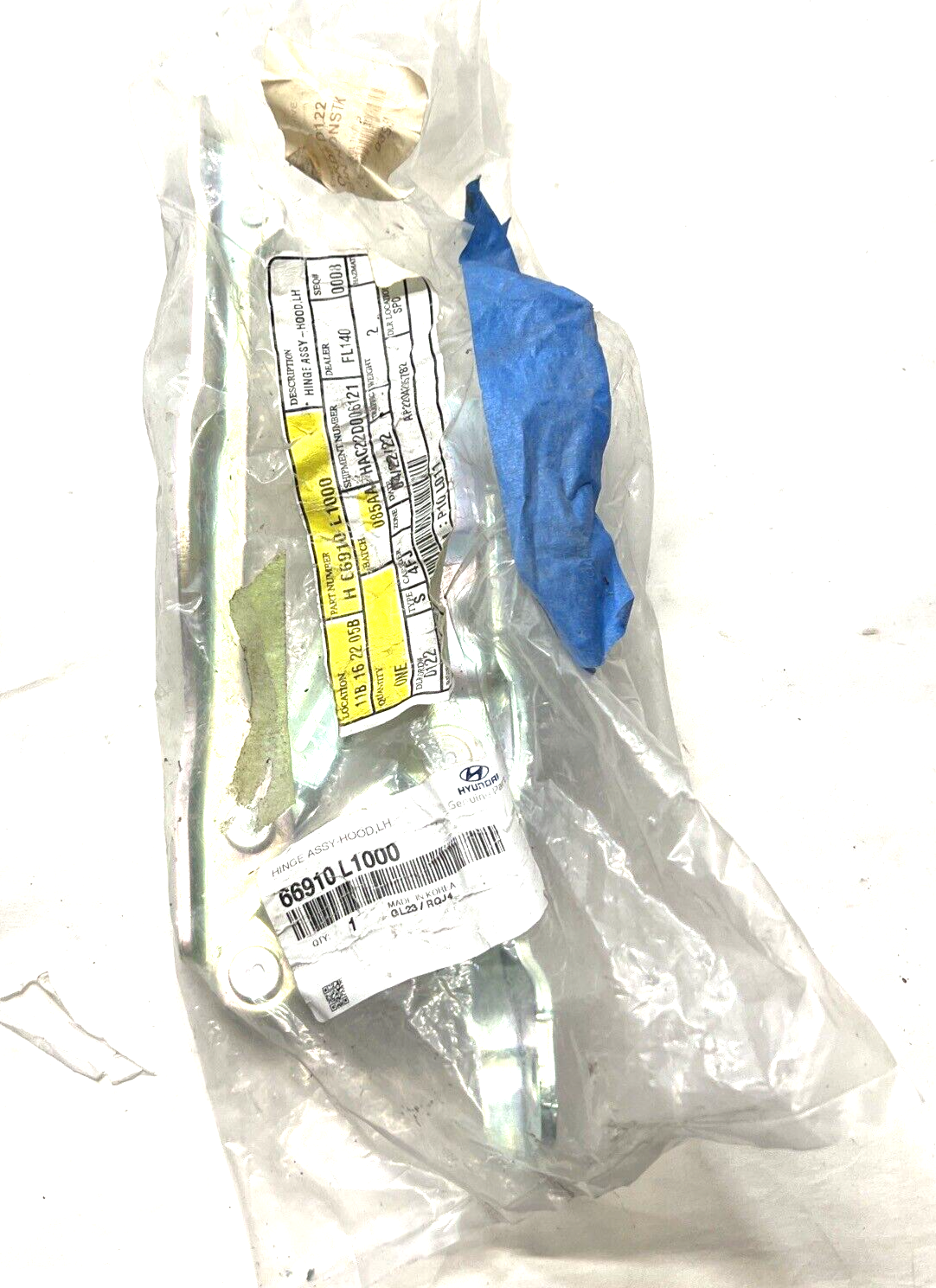 New OEM Genuine Hyundai Sonata Left Driver Side Hinge Assembly Hood 66910L1000