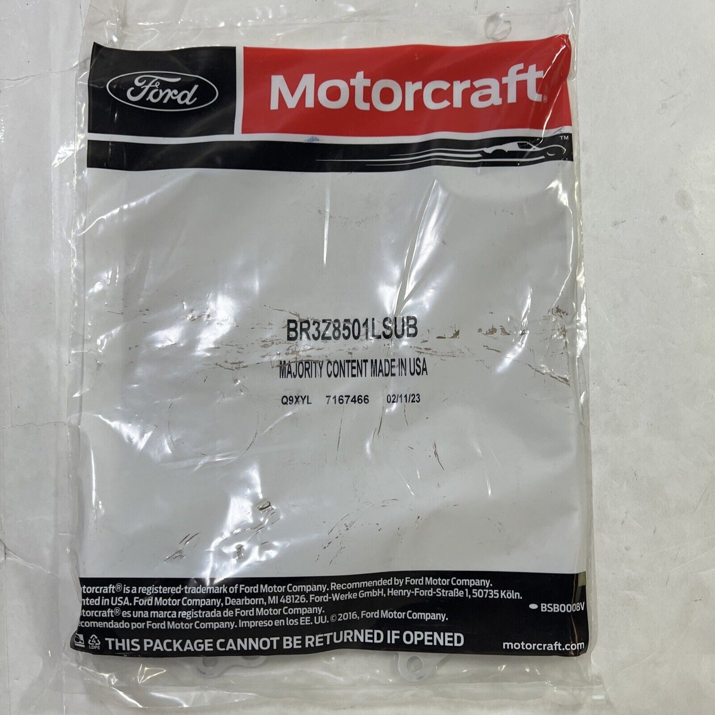 Genuine OEM Ford Water Pump Gasket BR3Z8501LSUB