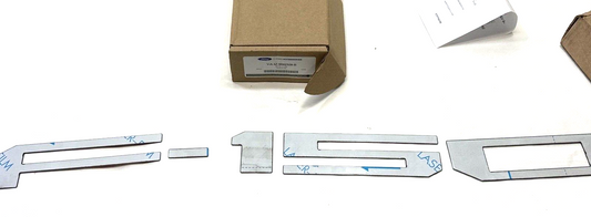 New OEM Genuine Ford F150 TailGate Lettering Kit Silver 2018-2020 VJL3Z9942528B